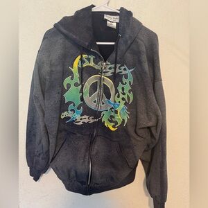Chelsey Blake peace zip up Hoodie